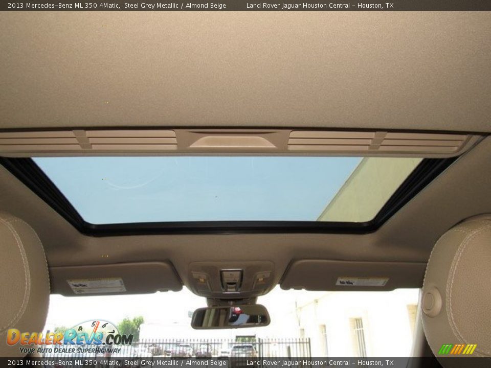 2013 Mercedes-Benz ML 350 4Matic Steel Grey Metallic / Almond Beige Photo #17