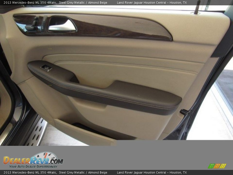 2013 Mercedes-Benz ML 350 4Matic Steel Grey Metallic / Almond Beige Photo #20