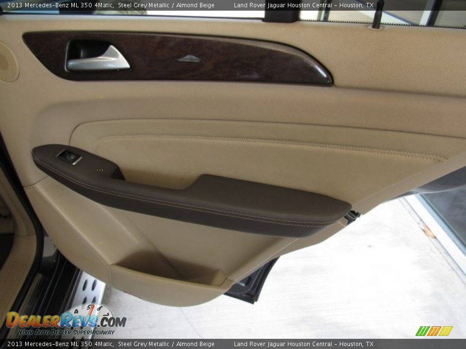 2013 Mercedes-Benz ML 350 4Matic Steel Grey Metallic / Almond Beige Photo #21