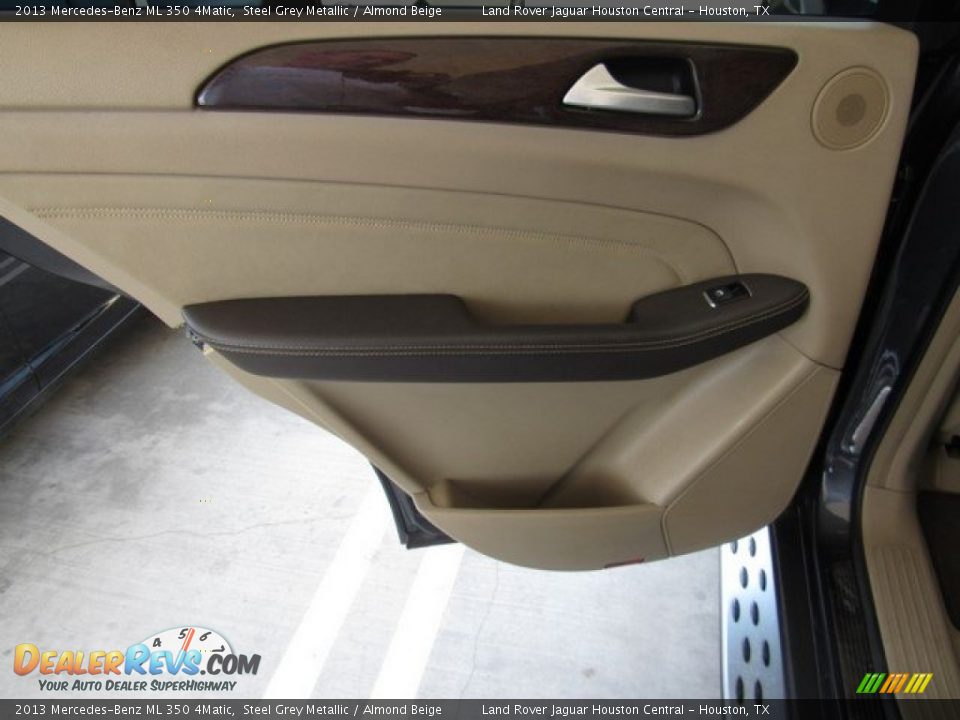 2013 Mercedes-Benz ML 350 4Matic Steel Grey Metallic / Almond Beige Photo #22