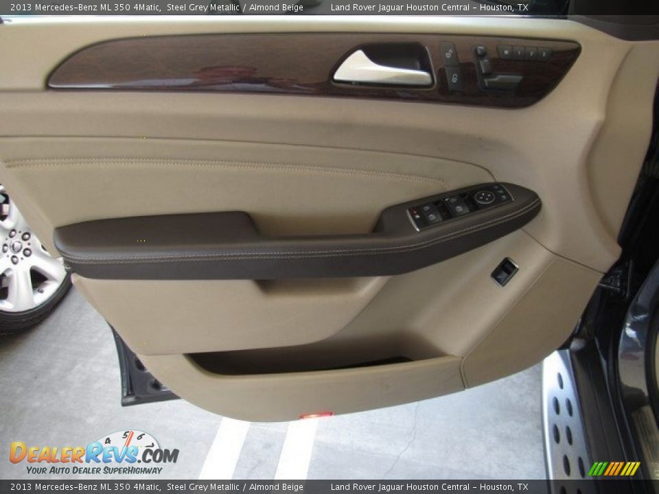 2013 Mercedes-Benz ML 350 4Matic Steel Grey Metallic / Almond Beige Photo #23