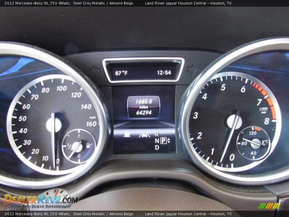 2013 Mercedes-Benz ML 350 4Matic Steel Grey Metallic / Almond Beige Photo #28