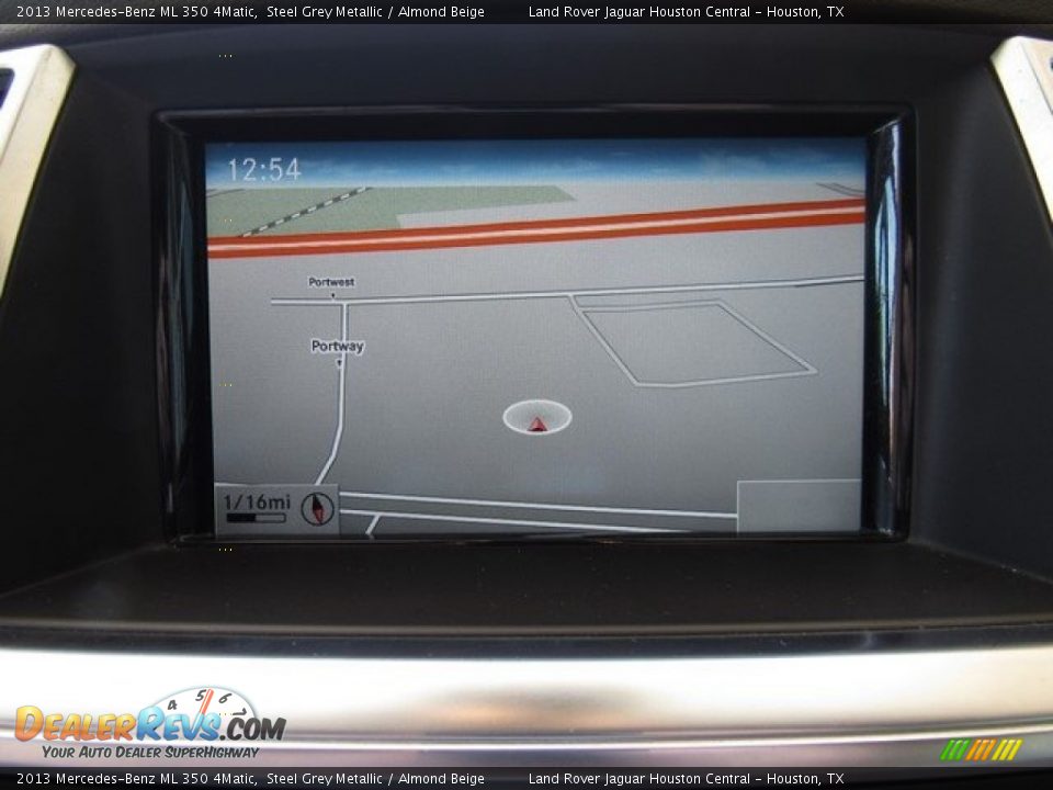2013 Mercedes-Benz ML 350 4Matic Steel Grey Metallic / Almond Beige Photo #32