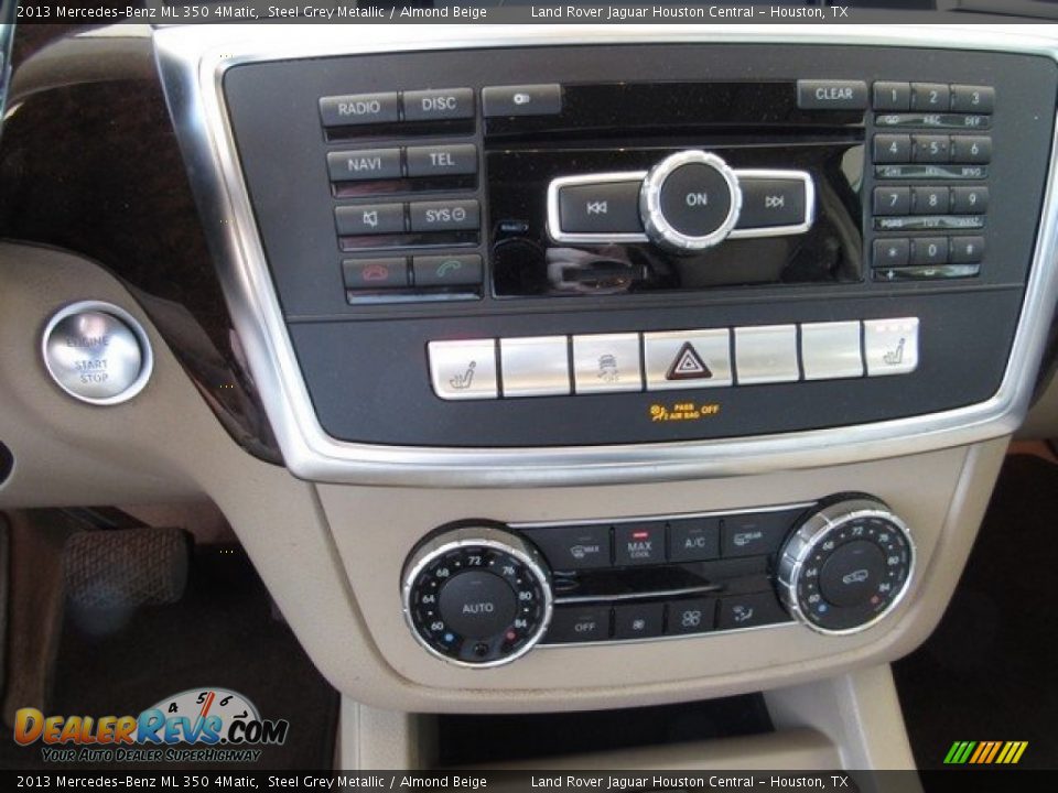 2013 Mercedes-Benz ML 350 4Matic Steel Grey Metallic / Almond Beige Photo #34