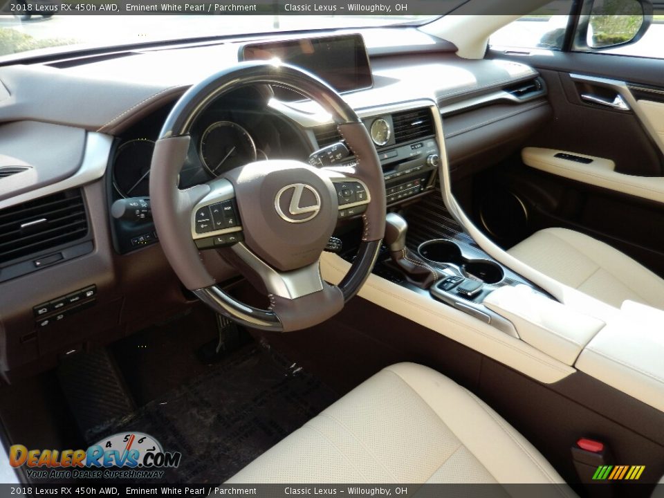 2018 Lexus RX 450h AWD Eminent White Pearl / Parchment Photo #2