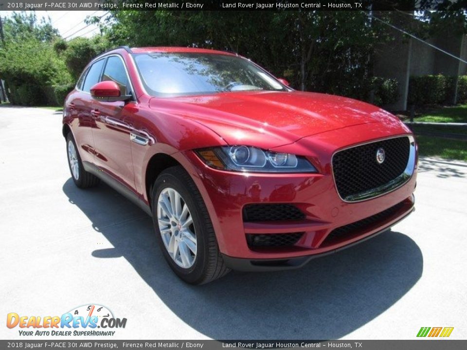 2018 Jaguar F-PACE 30t AWD Prestige Firenze Red Metallic / Ebony Photo #2