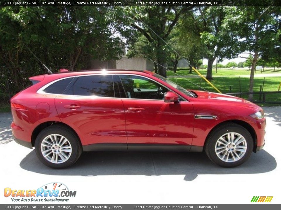 2018 Jaguar F-PACE 30t AWD Prestige Firenze Red Metallic / Ebony Photo #6