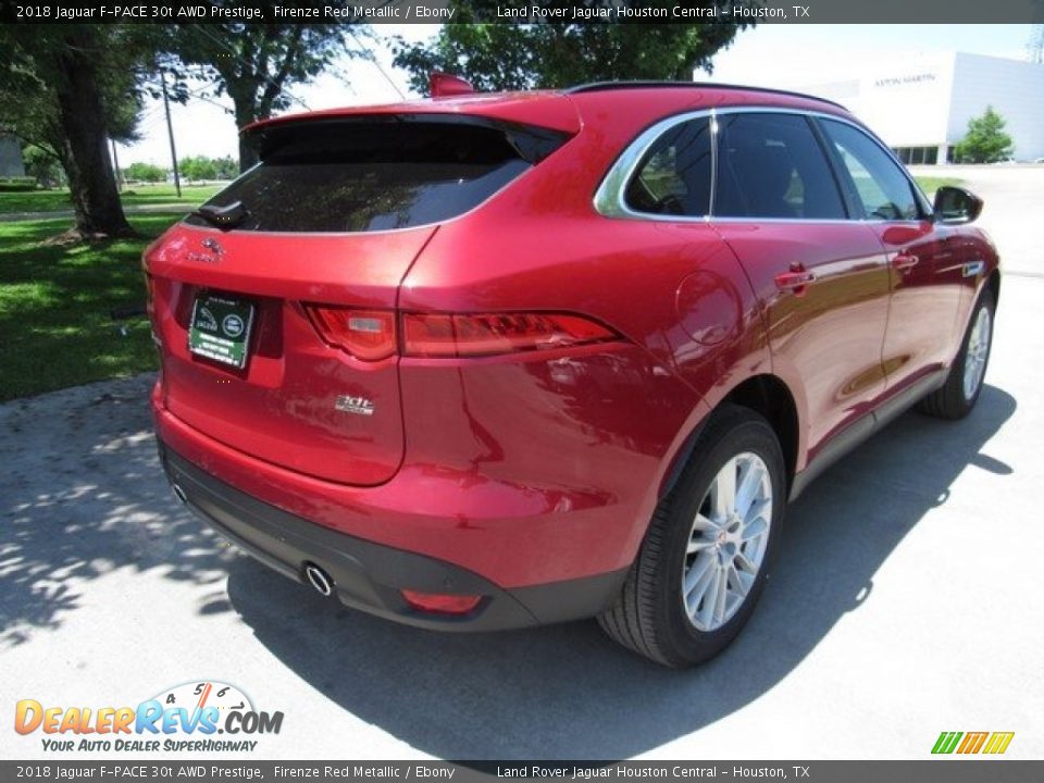 2018 Jaguar F-PACE 30t AWD Prestige Firenze Red Metallic / Ebony Photo #7