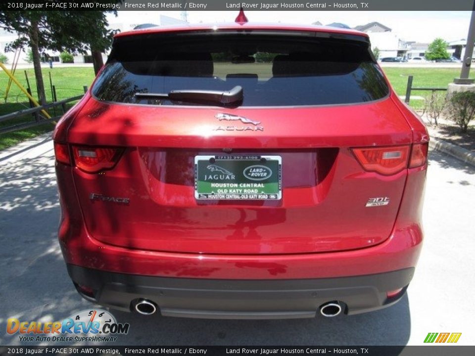 2018 Jaguar F-PACE 30t AWD Prestige Firenze Red Metallic / Ebony Photo #8