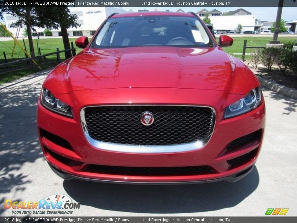 2018 Jaguar F-PACE 30t AWD Prestige Firenze Red Metallic / Ebony Photo #9