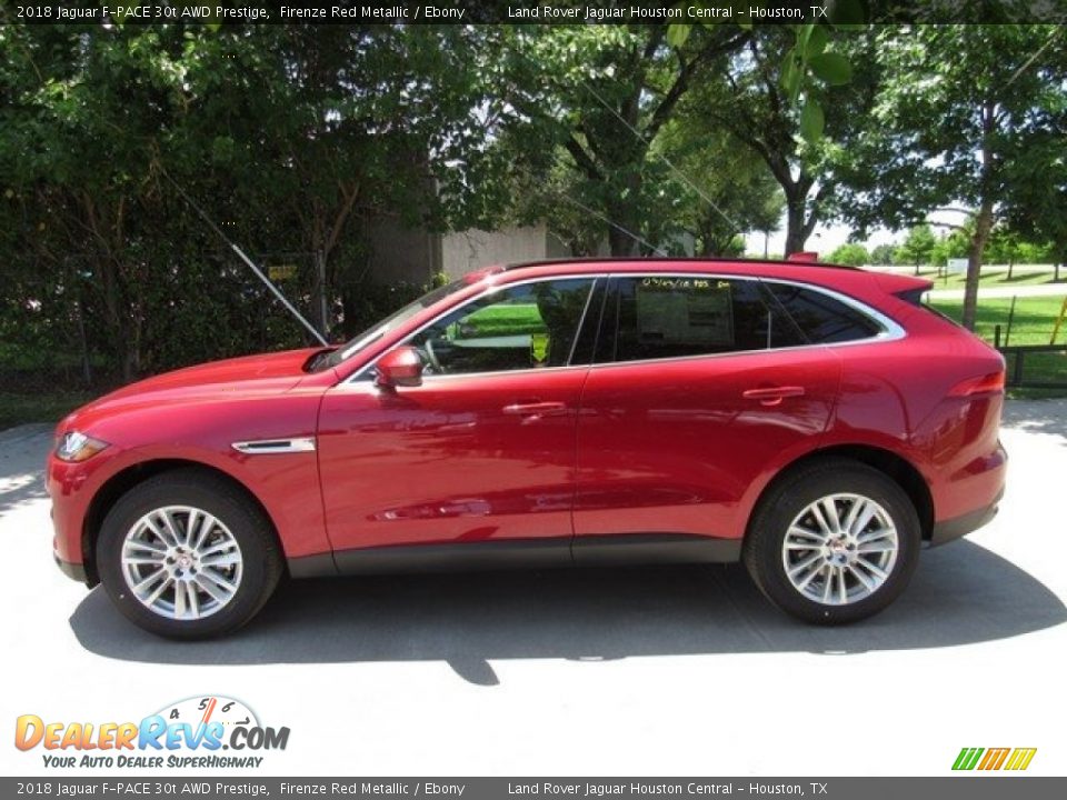 2018 Jaguar F-PACE 30t AWD Prestige Firenze Red Metallic / Ebony Photo #11