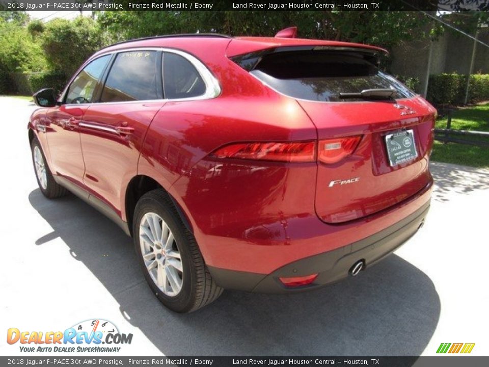 2018 Jaguar F-PACE 30t AWD Prestige Firenze Red Metallic / Ebony Photo #12