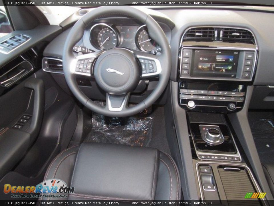 2018 Jaguar F-PACE 30t AWD Prestige Firenze Red Metallic / Ebony Photo #14