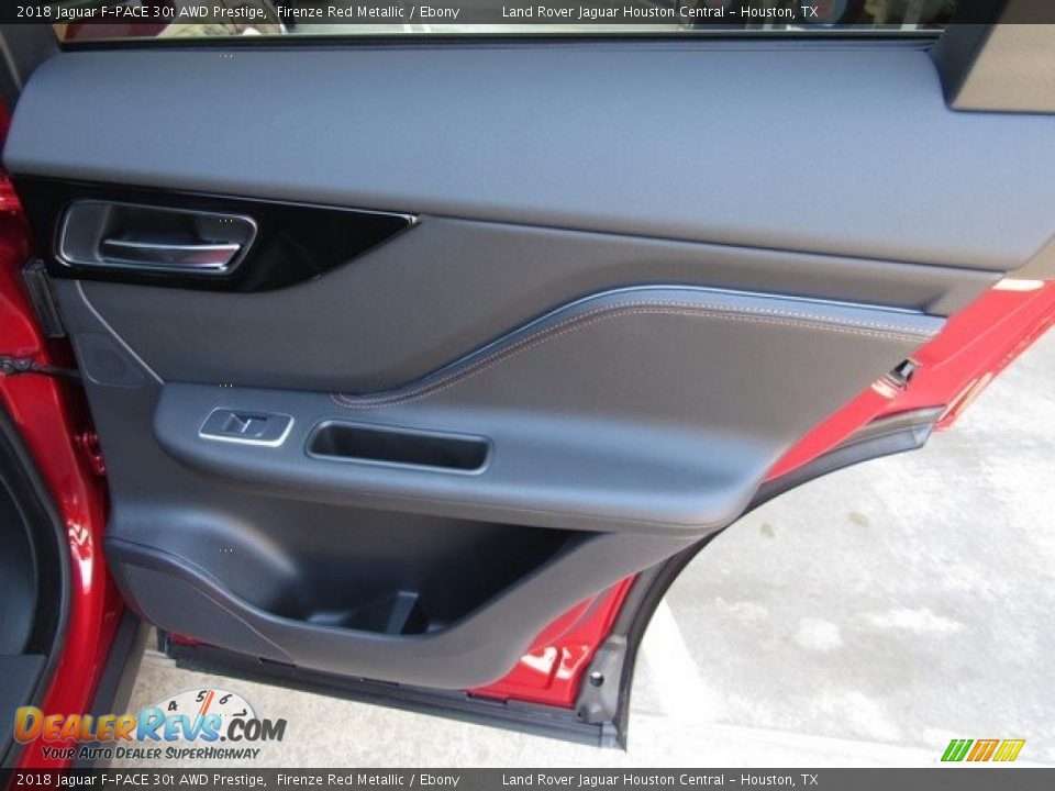 2018 Jaguar F-PACE 30t AWD Prestige Firenze Red Metallic / Ebony Photo #22