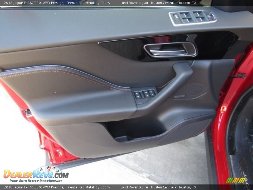 2018 Jaguar F-PACE 30t AWD Prestige Firenze Red Metallic / Ebony Photo #24