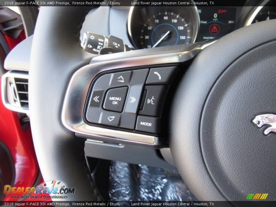 2018 Jaguar F-PACE 30t AWD Prestige Firenze Red Metallic / Ebony Photo #29
