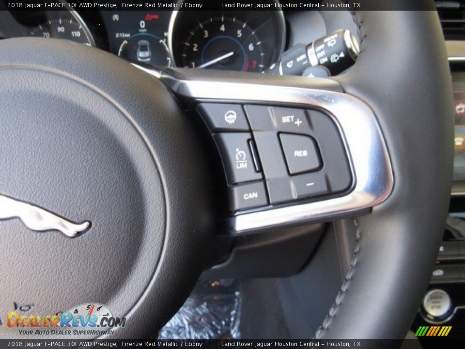 2018 Jaguar F-PACE 30t AWD Prestige Firenze Red Metallic / Ebony Photo #30