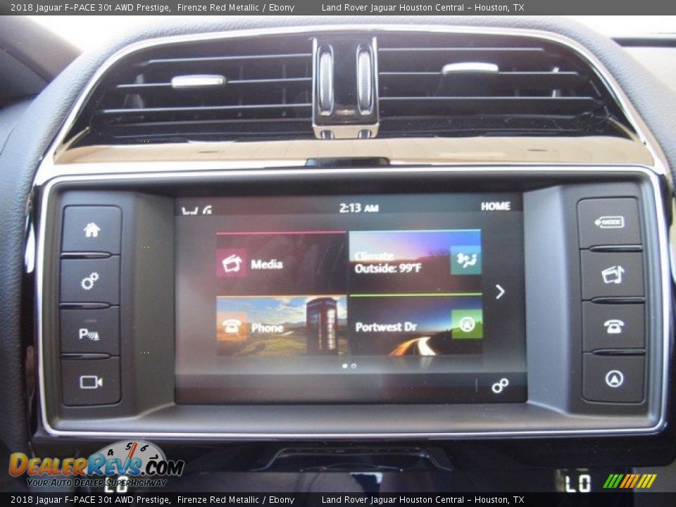 2018 Jaguar F-PACE 30t AWD Prestige Firenze Red Metallic / Ebony Photo #32