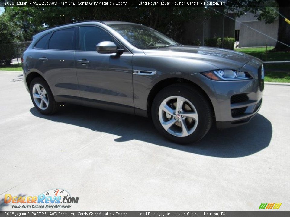 2018 Jaguar F-PACE 25t AWD Premium Corris Grey Metallic / Ebony Photo #1