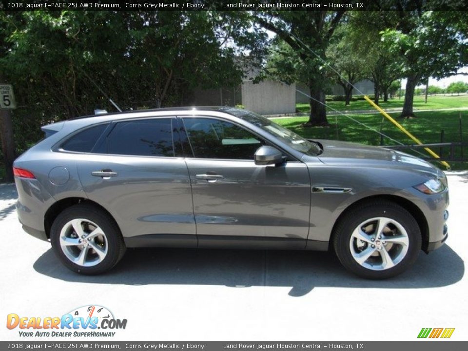 2018 Jaguar F-PACE 25t AWD Premium Corris Grey Metallic / Ebony Photo #7