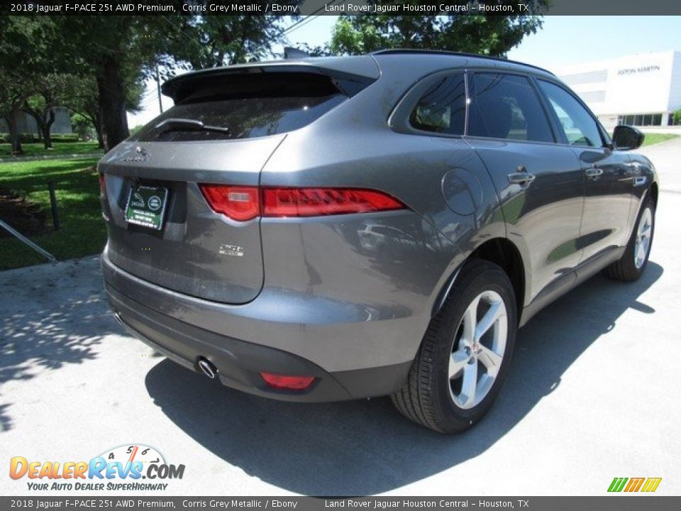 2018 Jaguar F-PACE 25t AWD Premium Corris Grey Metallic / Ebony Photo #8