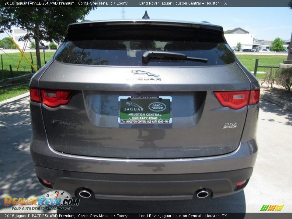 2018 Jaguar F-PACE 25t AWD Premium Corris Grey Metallic / Ebony Photo #9