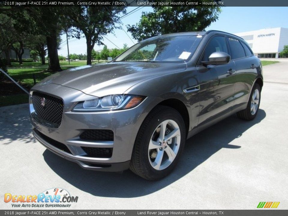 2018 Jaguar F-PACE 25t AWD Premium Corris Grey Metallic / Ebony Photo #10