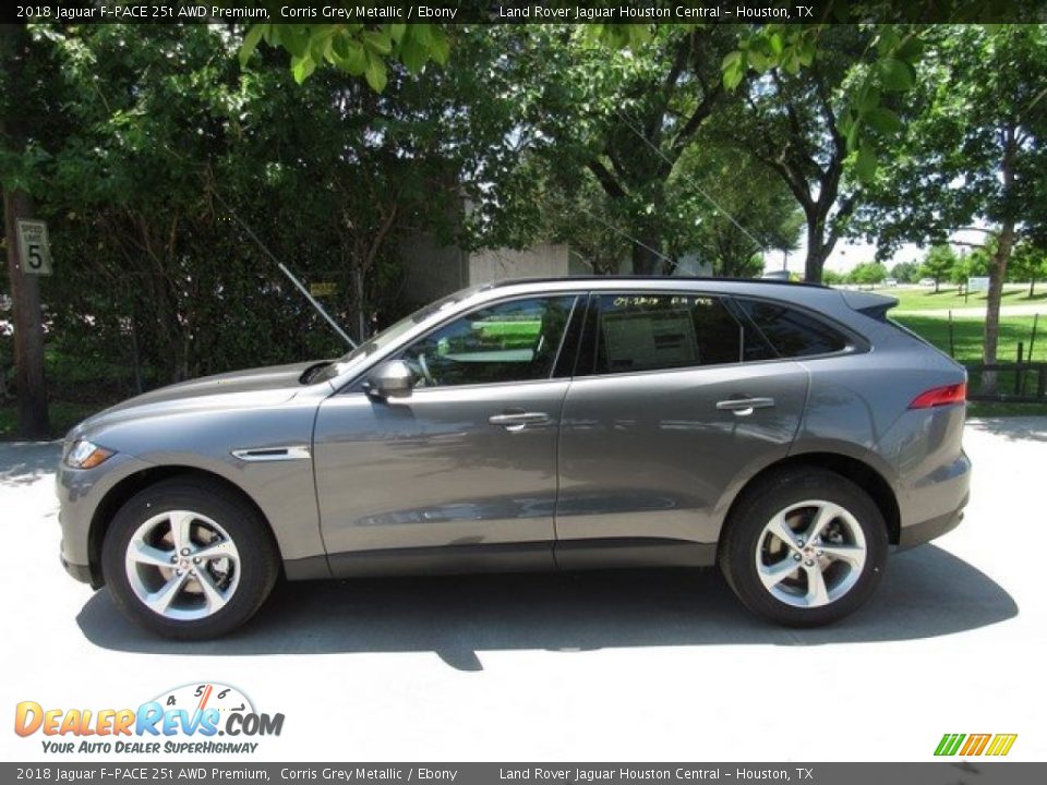2018 Jaguar F-PACE 25t AWD Premium Corris Grey Metallic / Ebony Photo #11