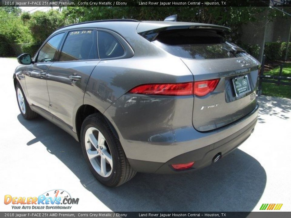 2018 Jaguar F-PACE 25t AWD Premium Corris Grey Metallic / Ebony Photo #12