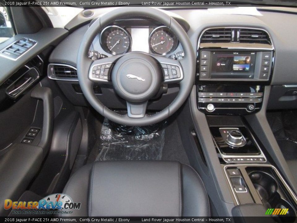 2018 Jaguar F-PACE 25t AWD Premium Corris Grey Metallic / Ebony Photo #14