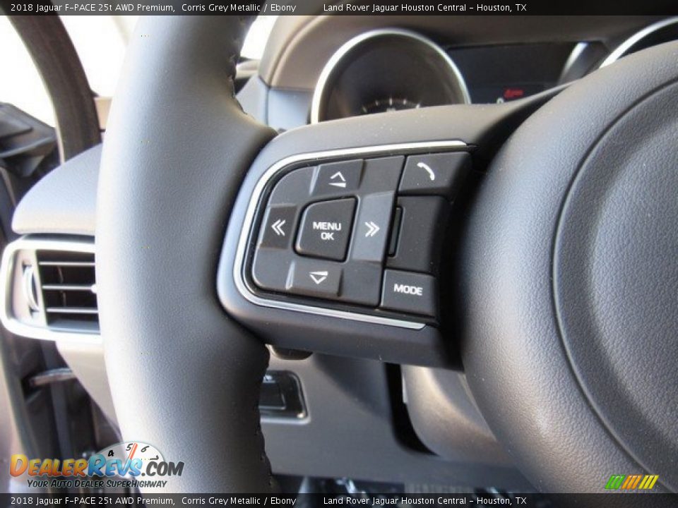 2018 Jaguar F-PACE 25t AWD Premium Corris Grey Metallic / Ebony Photo #29