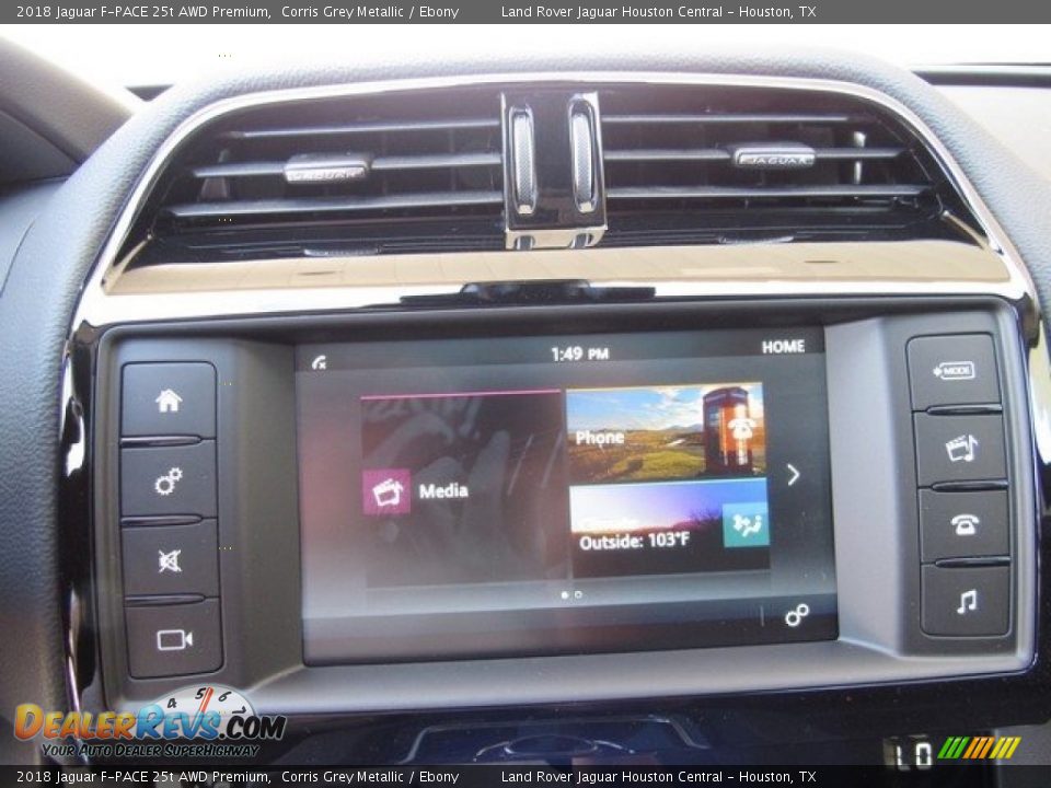 2018 Jaguar F-PACE 25t AWD Premium Corris Grey Metallic / Ebony Photo #32