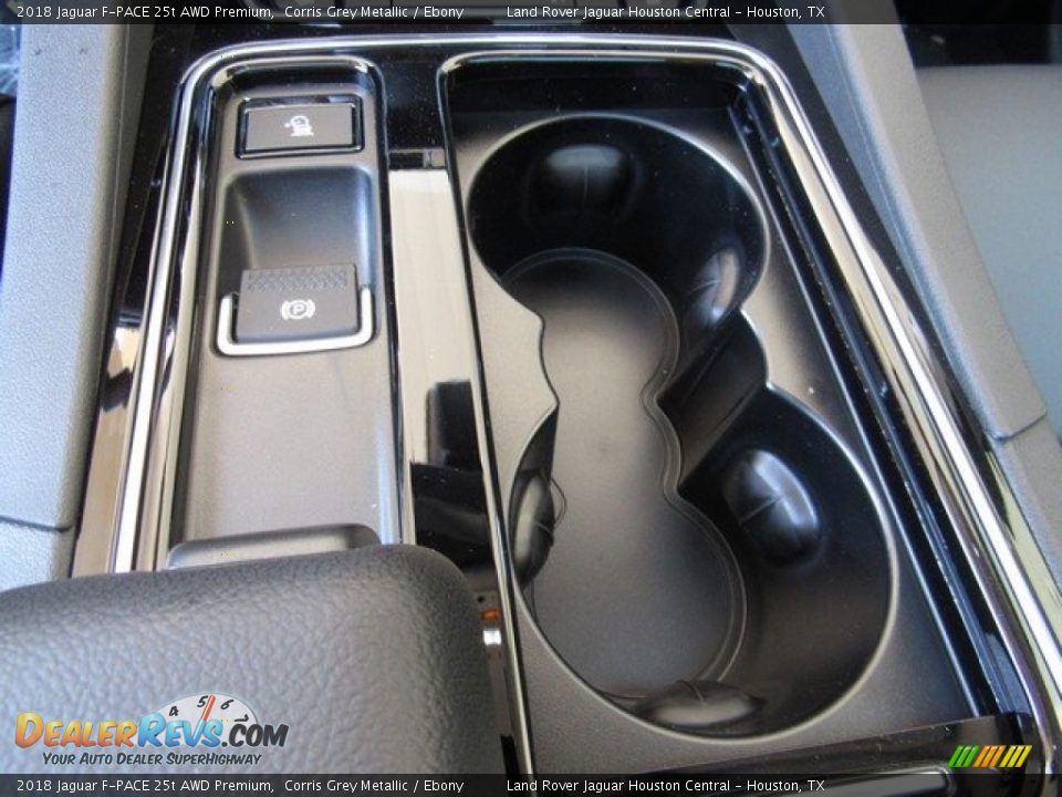 2018 Jaguar F-PACE 25t AWD Premium Corris Grey Metallic / Ebony Photo #36
