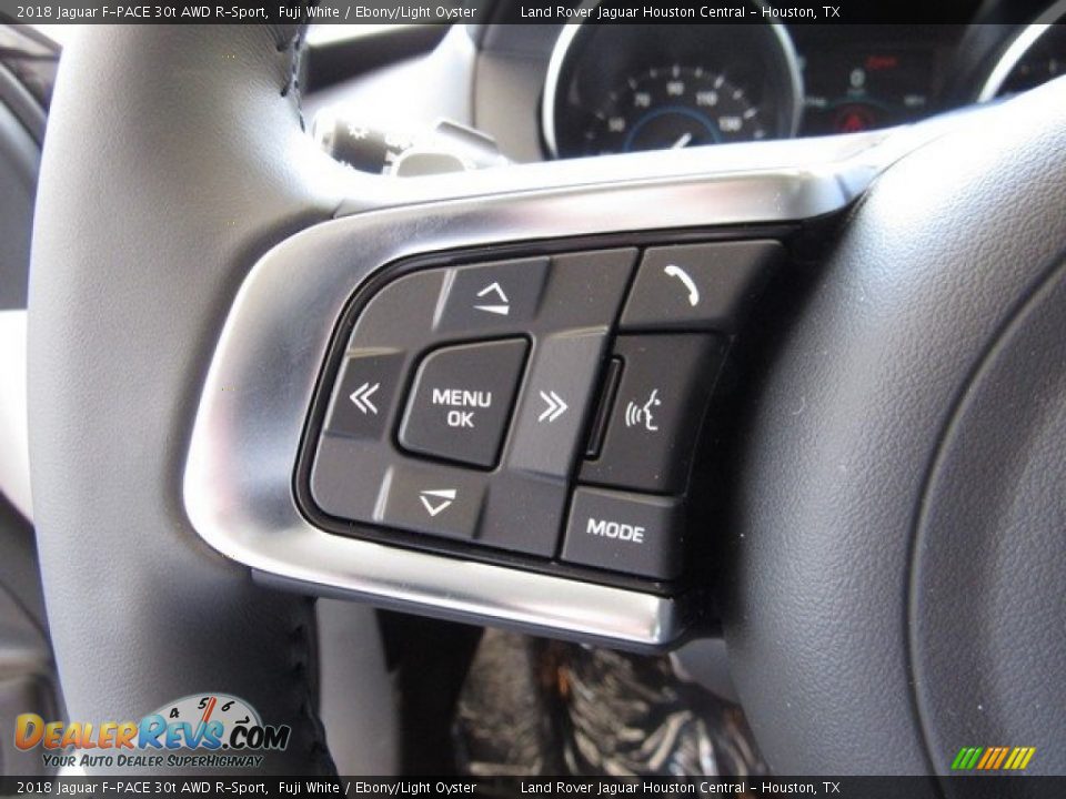 2018 Jaguar F-PACE 30t AWD R-Sport Steering Wheel Photo #29