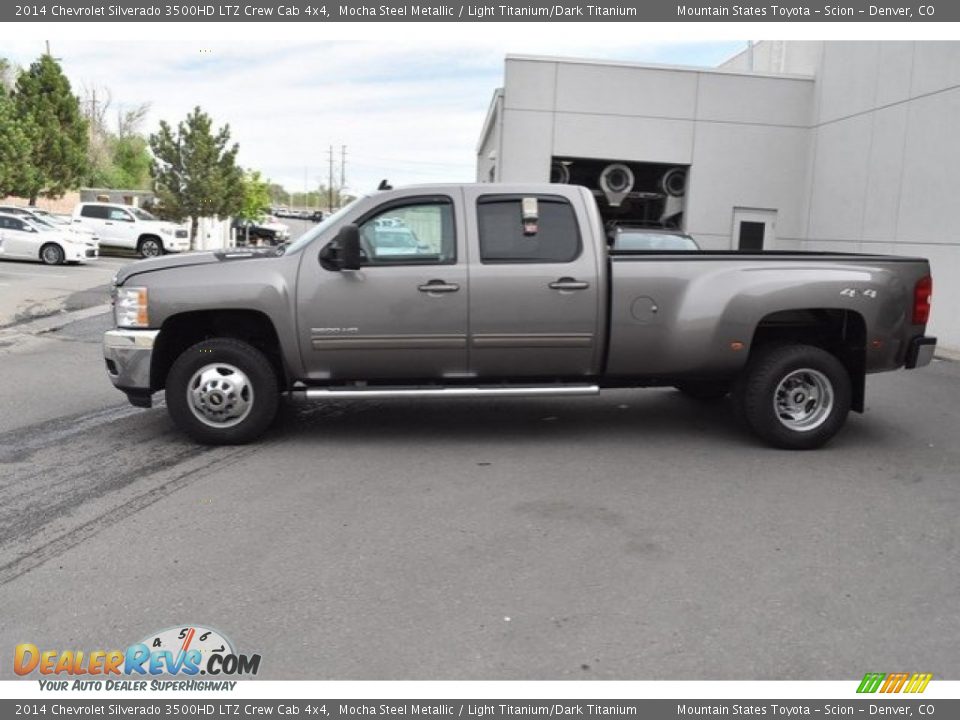 2014 Chevrolet Silverado 3500HD LTZ Crew Cab 4x4 Mocha Steel Metallic / Light Titanium/Dark Titanium Photo #4