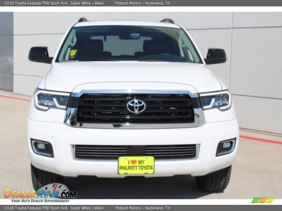 2018 Toyota Sequoia TRD Sport 4x4 Super White / Black Photo #2