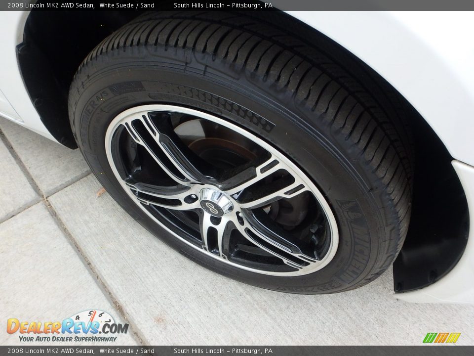 2008 Lincoln MKZ AWD Sedan White Suede / Sand Photo #9