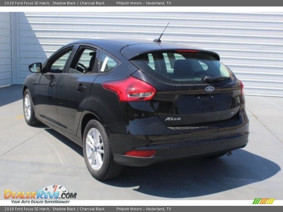 2018 Ford Focus SE Hatch Shadow Black / Charcoal Black Photo #6