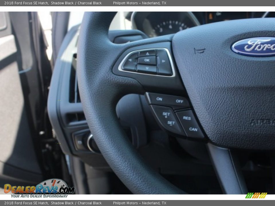 2018 Ford Focus SE Hatch Shadow Black / Charcoal Black Photo #19