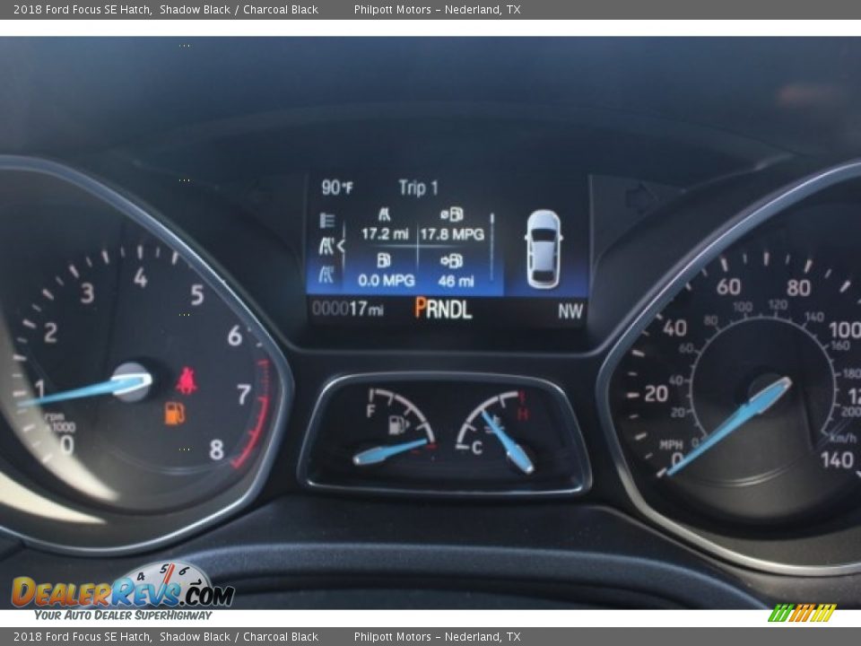 2018 Ford Focus SE Hatch Shadow Black / Charcoal Black Photo #21