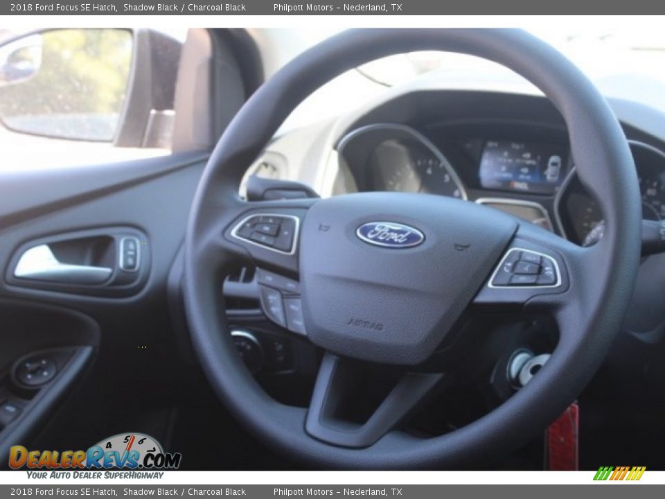 2018 Ford Focus SE Hatch Shadow Black / Charcoal Black Photo #26