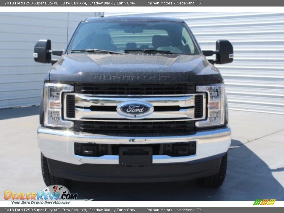 2018 Ford F250 Super Duty XLT Crew Cab 4x4 Shadow Black / Earth Gray Photo #2
