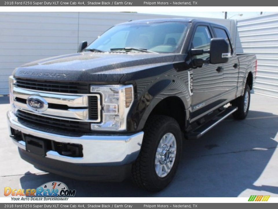 2018 Ford F250 Super Duty XLT Crew Cab 4x4 Shadow Black / Earth Gray Photo #3