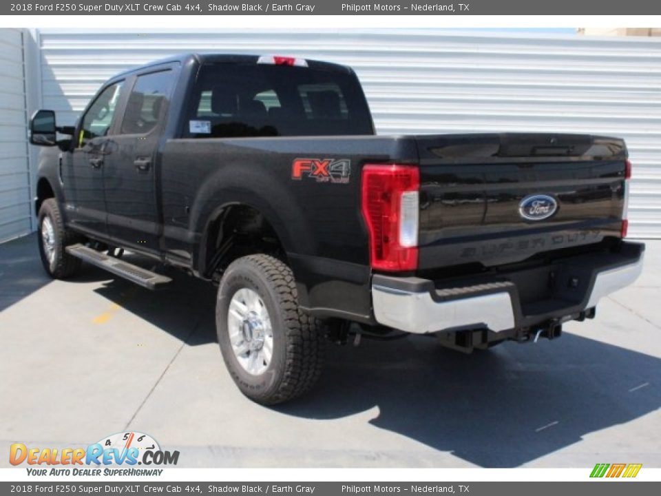 2018 Ford F250 Super Duty XLT Crew Cab 4x4 Shadow Black / Earth Gray Photo #7