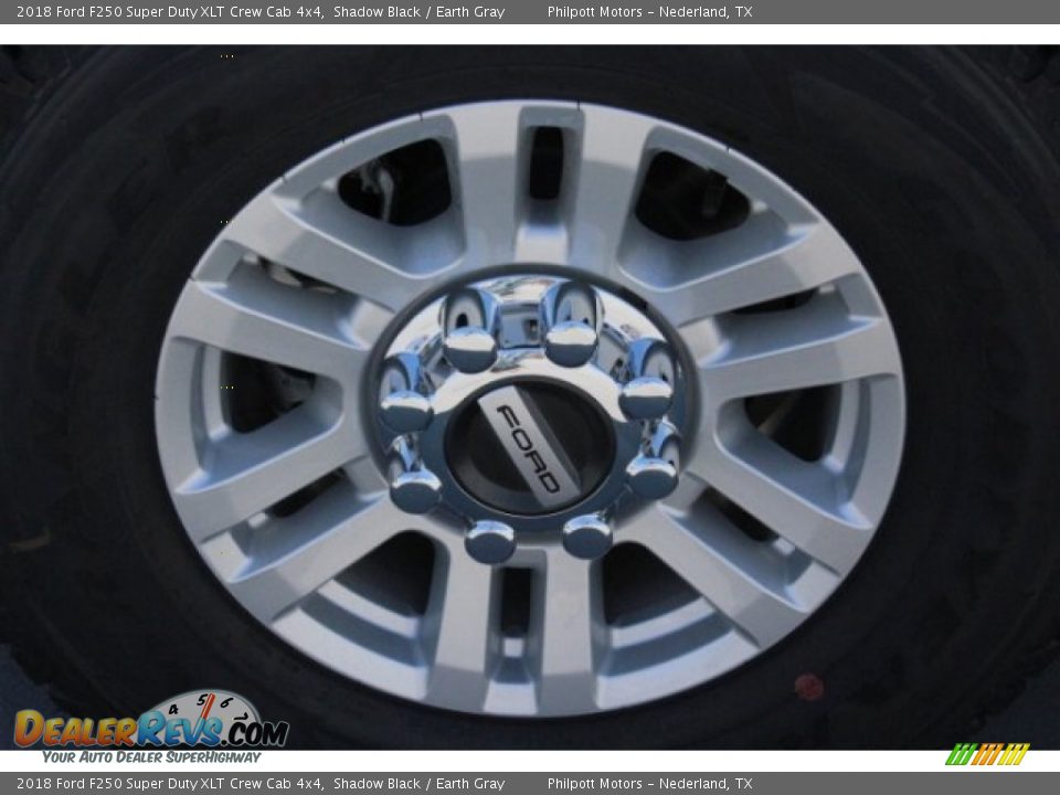 2018 Ford F250 Super Duty XLT Crew Cab 4x4 Shadow Black / Earth Gray Photo #10