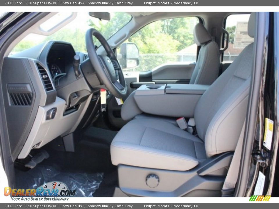 2018 Ford F250 Super Duty XLT Crew Cab 4x4 Shadow Black / Earth Gray Photo #14