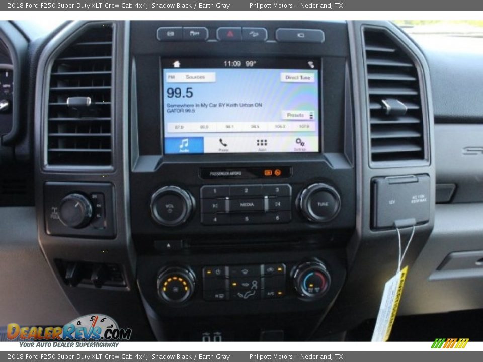 2018 Ford F250 Super Duty XLT Crew Cab 4x4 Shadow Black / Earth Gray Photo #16