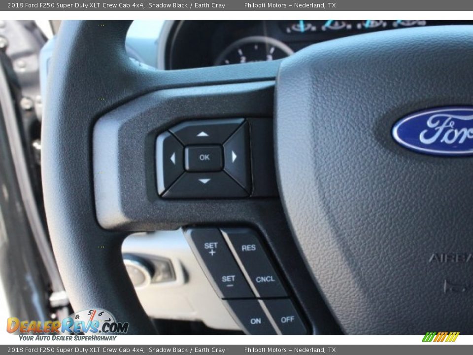2018 Ford F250 Super Duty XLT Crew Cab 4x4 Shadow Black / Earth Gray Photo #18