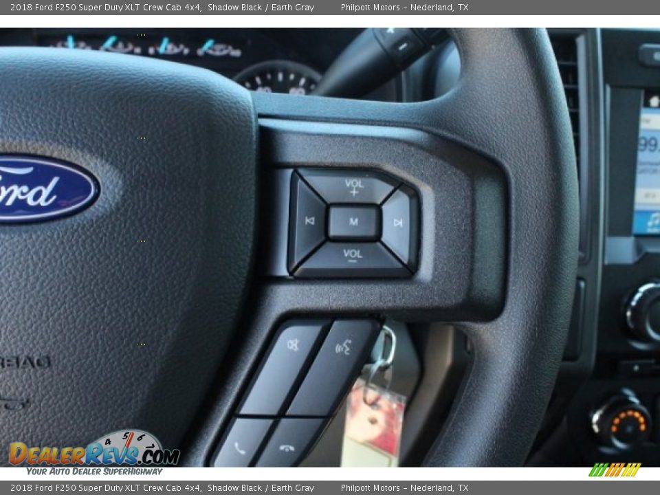 2018 Ford F250 Super Duty XLT Crew Cab 4x4 Shadow Black / Earth Gray Photo #19