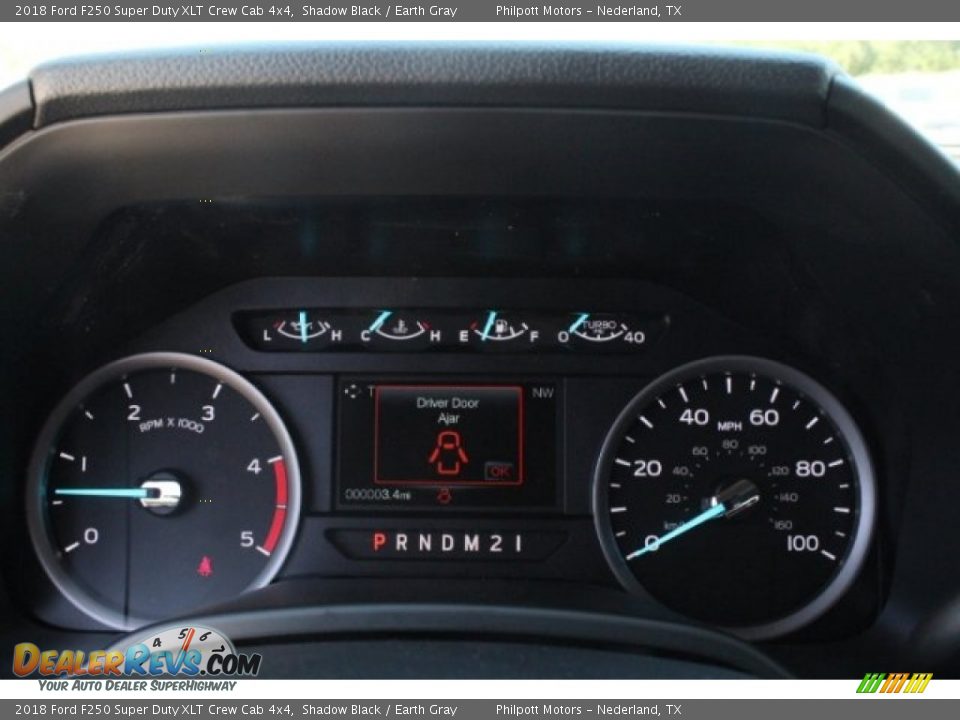 2018 Ford F250 Super Duty XLT Crew Cab 4x4 Shadow Black / Earth Gray Photo #20